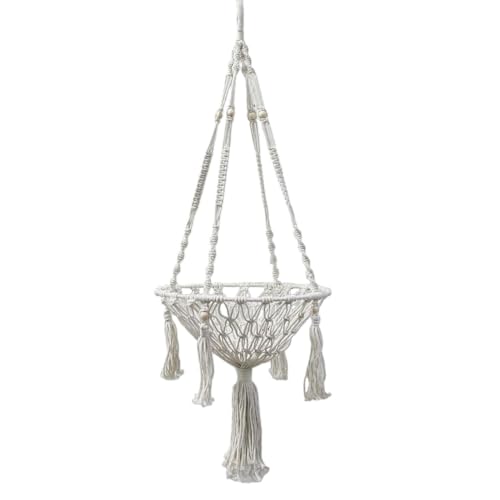 Fruusv Cat Swing Bett - Gewebtes Baumwollseilnest Für Haustiere, Mit Ruhefunktion, Kätzchenbetten Für, Schreibtisch, Kletterspeicher, Welpe Und Tierentspannung, 47,25 Zoll Fruusv Cat Swing Bett - Gewebtes Baumwollseilnest Für Haustiere, Mit Ruhefunktion, Kätzchenbetten Für, Schreibtisch, Kletterspeicher, Welpe Und Tierentspannung, 47,25 Zoll von Fruusv