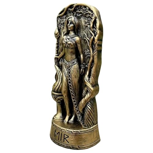 Fruusv Greek Statue Display for Home, Lilith Statue Witch Ornaments, Weather-Resistant Statue Decorations, Depiction of Gods and Heroes 2.95x2.36x6.89 Inches for Home von Fruusv