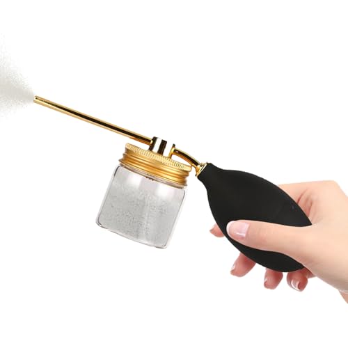 Fruusv Kieselgur Staubwedel | Pflanzensprühflasche für den Außenbereich, abnehmbarer Behälter, Spreizer, ergonomischer Applikator für Topf, Rasen, , Krabbeln, Outdoor-Gartenarbeit von Fruusv