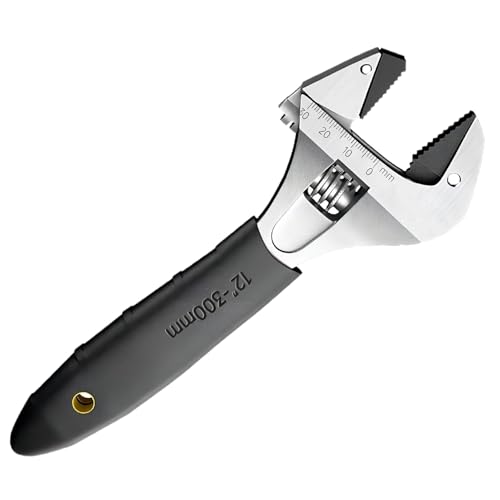 Fruusv Selbsteinstellender Schraubenschlüssel, 25,4 cm, Ratschenschlüssel mit Halbmondschlüssel, Karbonstahl, tragbar, für Bolzen, Auto, Mechaniker, Sanitär, Wartung, Rohrreparatur zu Hause Fruusv Selbsteinstellender Schraubenschlüssel, 25,4 cm, Ratschenschlüssel mit Halbmondschlüssel, Karbonstahl, tragbar, für Bolzen, Auto, Mechaniker, Sanitär, Wartung, Rohrreparatur zu Hause von Fruusv