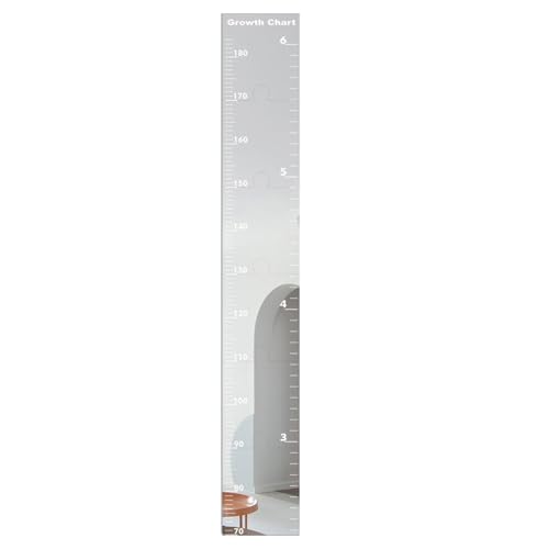 Fruusv Wachstumstabelle Spiegel, Wachstumstabelle für Kinder, Höhenspiegel, Wand-Wachstumsdiagramm, Höhenmessspiegel, Kinder-Wachstumsdiagramm, Spiegel-Höhendiagramm für Schlafzimmer von Fruusv