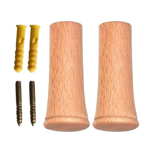 Fruusv Wandhaken - 2 -teiliger Eingangshakenregal Für Rustikales, Robuster Stauraum Mit Einfacher Installation, Holzbügel Für Beutelhut -Rucksack, Naturholzfarbe, Küchenbad, 1.18x3.15 Zoll Fruusv Wandhaken - 2 -teiliger Eingangshakenregal Für Rustikales, Robuster Stauraum Mit Einfacher Installation, Holzbügel Für Beutelhut -Rucksack, Naturholzfarbe, Küchenbad, 1.18x3.15 Zoll von Fruusv