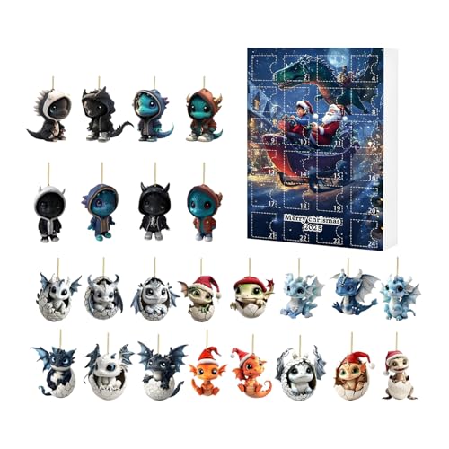 Fruusv Weihnachts Countdown Kalender,Acryl Flachdrache Countdown Kalender - 24 Tage Acryl Deko Mit Figuren Für Schreibtisch Wand Baum Büro Familie Jugend Kinder Erwachsene Fruusv Weihnachts Countdown Kalender,Acryl Flachdrache Countdown Kalender - 24 Tage Acryl Deko Mit Figuren Für Schreibtisch Wand Baum Büro Familie Jugend Kinder Erwachsene von Fruusv