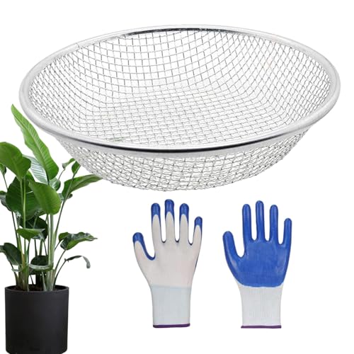 Fruusv - und Sandsieb, Bodensiebwerkzeug, Edelstahl Felsieb, leichtes Bodensieb, Gartenerdungssieb, Gartenbodensieb, Gartengesteinsieb, Erde und Kompostsieb, Siebwerkzeug für Schmutz Fruusv - und Sandsieb, Bodensiebwerkzeug, Edelstahl Felsieb, leichtes Bodensieb, Gartenerdungssieb, Gartenbodensieb, Gartengesteinsieb, Erde und Kompostsieb, Siebwerkzeug für Schmutz von Fruusv