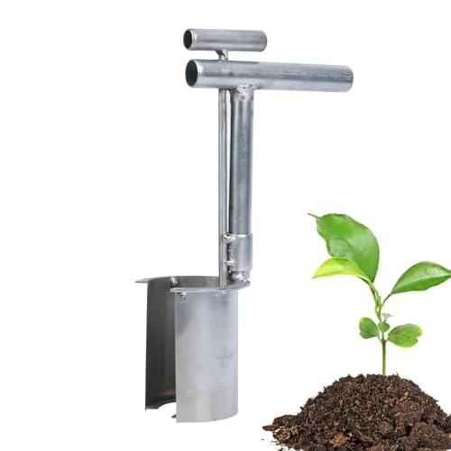 Garden Transplanter, Garden Barrel Transplanter, Stainless Steel Bulb Planter Tool, Handheld Garden Transplanter Tool for Digging and Weeding, Durable Gardening Tool for Planting Bulbs, Seeds von Fruusv