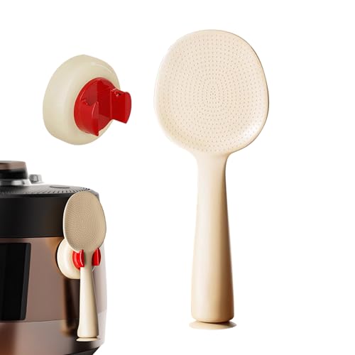 Rice Spoon Paddle, Suction Base Standing Rice Scooper, Non-Stick Kitchen Gadget for Easy Serving and Cooking at Family Gatherings, Parties, Daily Use, 3.23x1.85x8.27 Inches von Fruusv