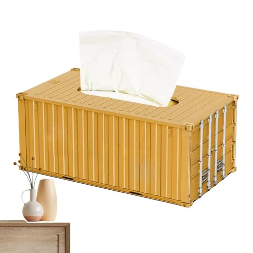 Shipping Container Tissue Box Holder, Stylish Tissue Dispenser, Decorative Storage Organizer, Long-Lasting and Unique Tissue Box Case, Durable Modern Tissue Storage Solution for Living Room, Bedroom von Fruusv