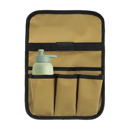 Strandkorb Armlehne Tasche, Doppellagige Camping Armlehne Aufbewahrungstasche Organizer, Tragbare Strandkorb Seitentasche Rasen Stuhl Getränkehalter Handys Schlüssel Geldbörsen - Vielseitige Armlehne von Fruusv