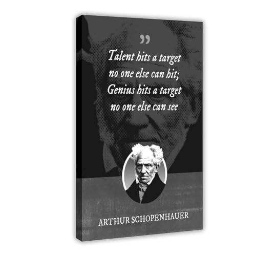 Arthur Schopenhauer Classic Celebrity Art Vintage Classic Poster 4 Leinwand Poster Wandkunst Dekor Druck Bild Gemälde für Wohnzimmer Schlafzimmer Dekoration Rahmenstil 20 x 30 cm von FrySky