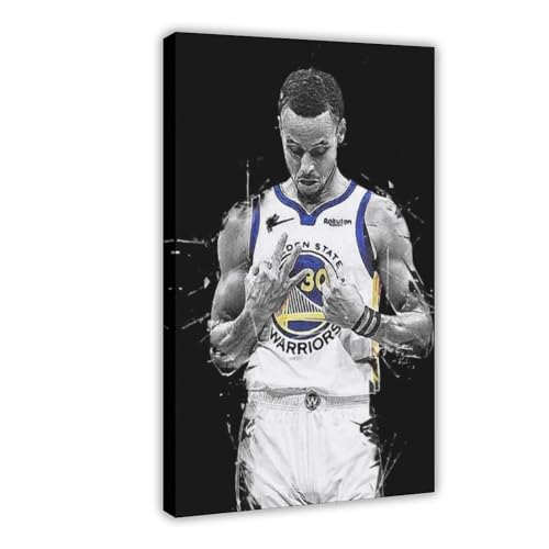 Basketball The Greatest Shooter in History Stephen Curry Sportstern Poster 1 Leinwand Poster Wandkunst Dekor Druck Bild Gemälde für Wohnzimmer Schlafzimmer Dekoration Rahmenstil 30 x 45 cm von FrySky