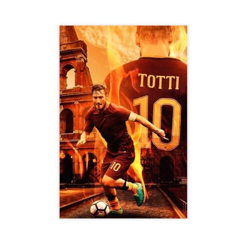 Francesco Totti Fußball-Poster, 5 Stück, Leinwand-Poster, Wandkunst, Dekor, Bild, Gemälde für Wohnzimmer, Schlafzimmer, Dekoration, ungerahmt, 30 x 45 cm Francesco Totti Fußball-Poster, 5 Stück, Leinwand-Poster, Wandkunst, Dekor, Bild, Gemälde für Wohnzimmer, Schlafzimmer, Dekoration, ungerahmt, 30 x 45 cm von FrySky