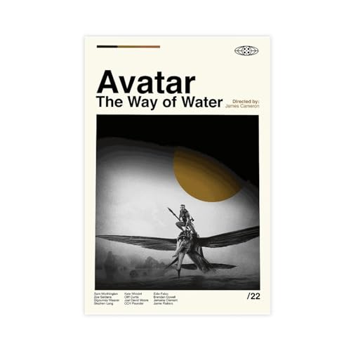 FrySky Avatar-Poster "The Way Of Water", Leinwand-Poster, Wandkunst, Dekordruck, Bild, Gemälde für Wohnzimmer, Schlafzimmer, Dekoration, ungerahmt, 50 x 75 cm von FrySky