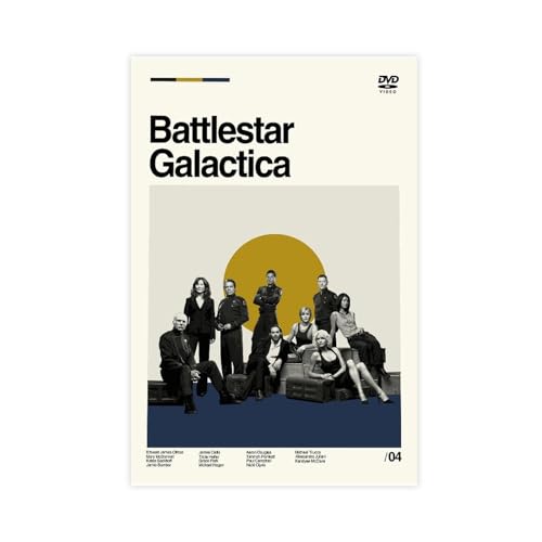 FrySky Battlestar Galactica Poster, Leinwand, Poster, Schlafzimmer, Dekoration, Sport, Landschaft, Büro, Raumdekoration, Geschenk, ungerahmt, 50 x 75 cm von FrySky