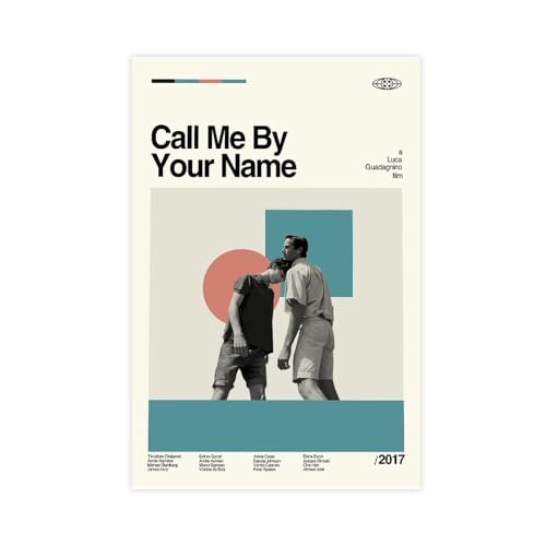 FrySky Filmposter "Call Me by Your Name", Leinwand-Poster, Wandkunst, Dekor, Bild, Gemälde für Wohnzimmer, Schlafzimmer, Dekoration, ungerahmt, 50 x 75 cm von FrySky