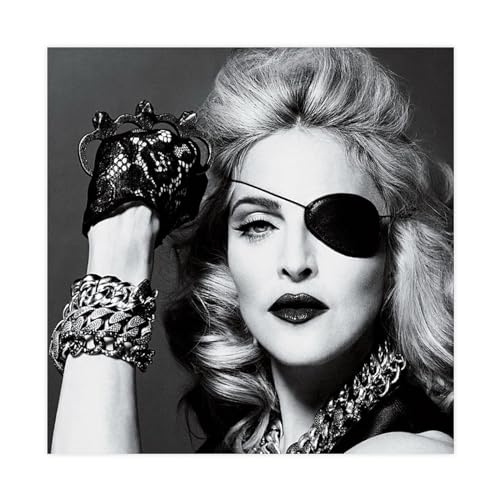 FrySky The Queen of Pop Madonna Ciccone Poster 69 Leinwand Poster Schlafzimmer Dekor Sport Landschaft Büro Zimmer Dekor Geschenk ungerahmt 70 x 70 cm von FrySky