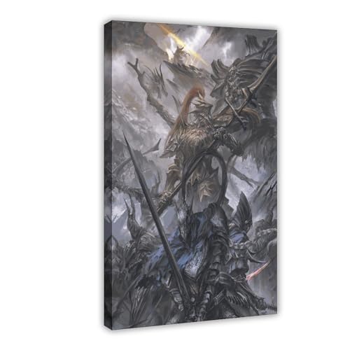 Game Poste Dark Souls Poster 25 Leinwand Poster Schlafzimmer Dekor Sport Landschaft Büro Zimmer Dekor Geschenk Rahmenstil 30 x 45 cm von FrySky