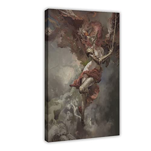 Game Poste Dark Souls Poster 63 Leinwand Poster Schlafzimmer Dekor Sport Landschaft Büro Zimmer Dekor Geschenk Rahmenstil 30 x 45 cm von FrySky