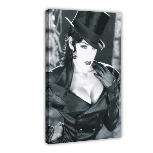 Schauspieler Dita Von Teese Leinwand Poster Schlafzimmer Dekor Sport Landschaft Büro Zimmer Dekor Geschenk Rahmenstil 20 x 30 cm von FrySky