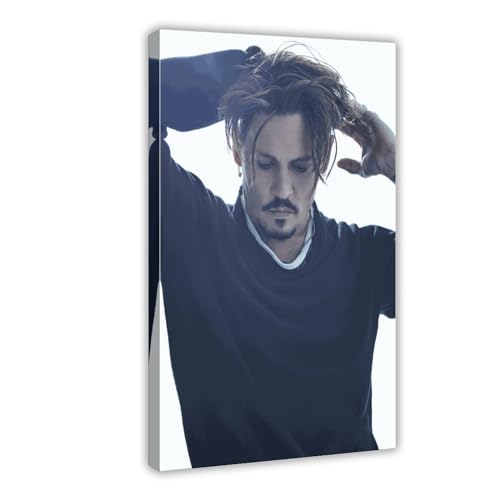 Schauspieler Johnny Depp Poster 14 Leinwand Poster Wandkunst Dekor Druck Bild Gemälde für Wohnzimmer Schlafzimmer Dekoration Rahmenstil 30 x 45 cm Schauspieler Johnny Depp Poster 14 Leinwand Poster Wandkunst Dekor Druck Bild Gemälde für Wohnzimmer Schlafzimmer Dekoration Rahmenstil 30 x 45 cm von FrySky