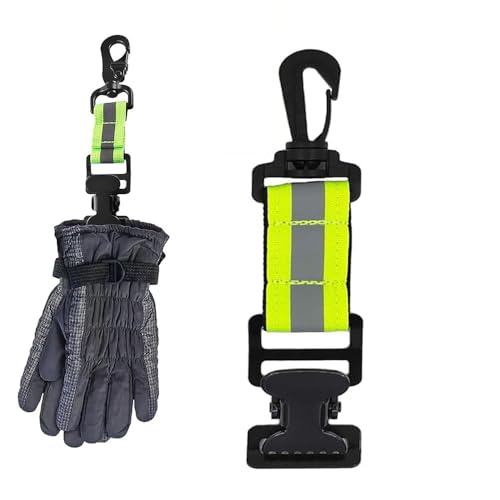 Frypay, Feuerwehr, Handschuhhalter, Handschuhhalter Feuerwehr Handschuhe Doppelter Clip, Streifen Handschuh Clip mit Metallspange, Handschuh Halterung für Handschuhe Handtuch Masken von Frypay