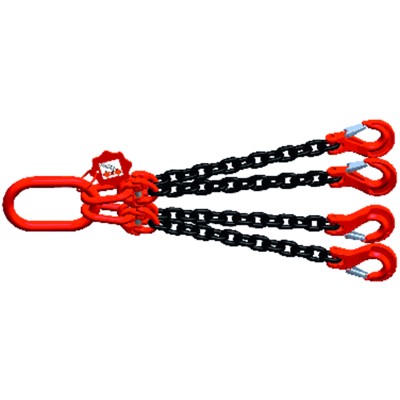 Vierstrang Kettengehänge Gabelkopf, 180 x 100mm, 4750kg von Fs Hebetechnik