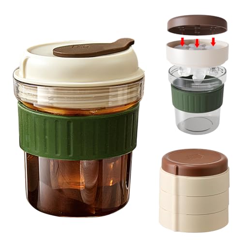 Ftrule 2 in 1 Eiswürfelflasche, Eiswürfelbehälter Wasserflasche, 500ml Ice Cube Bottle, Eiswürfelflasche mit Tablett, Alle Eiswürfel Ineiner Sekunde Freigeben, für Kaffee, Saft, Getränke Ftrule 2 in 1 Eiswürfelflasche, Eiswürfelbehälter Wasserflasche, 500ml Ice Cube Bottle, Eiswürfelflasche mit Tablett, Alle Eiswürfel Ineiner Sekunde Freigeben, für Kaffee, Saft, Getränke von Ftrule