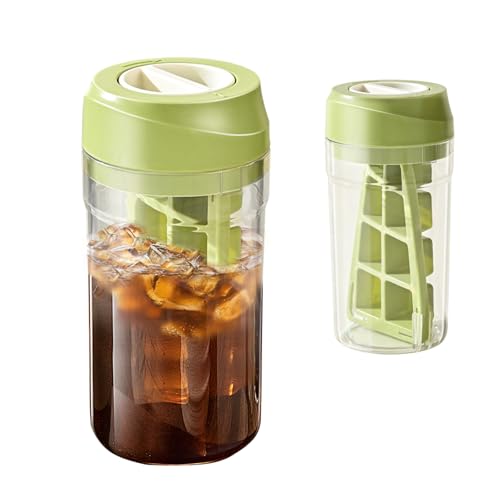 Ftrule 2 in 1 Drehbarer Eisbecher, Eiswürfelform mit deckel, Eiswürfel Form, EiswüRfelbehäLter, Cube Tray with Lid, für Gekühlte Getränke, Whisky und Cocktails Ftrule 2 in 1 Drehbarer Eisbecher, Eiswürfelform mit deckel, Eiswürfel Form, EiswüRfelbehäLter, Cube Tray with Lid, für Gekühlte Getränke, Whisky und Cocktails von Ftrule