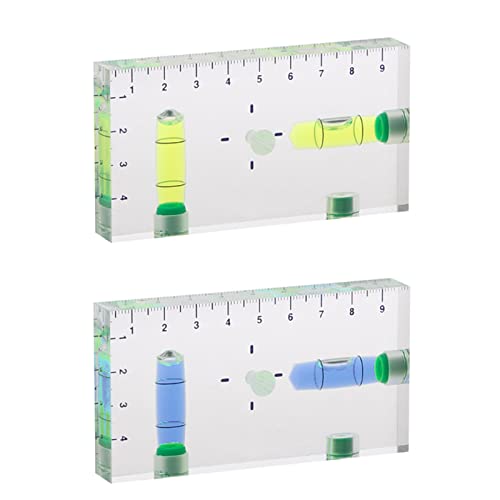 FuBESk Transparenter Quader hohe Präzision für integrierte kleine Haushalts-magnetische Wasserwaage, 95 x 51 x 13 mm, langlebig von FuBESk