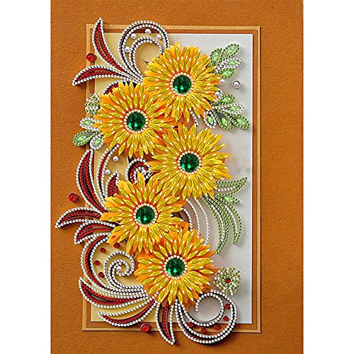 5D DIY Diamond Painting Blumen und Pflanzen Teilbohrer spezielle Form Bohrer Diamant Malerei Quilling Papiermalerei (P) von FuMeiJiaJiaJu