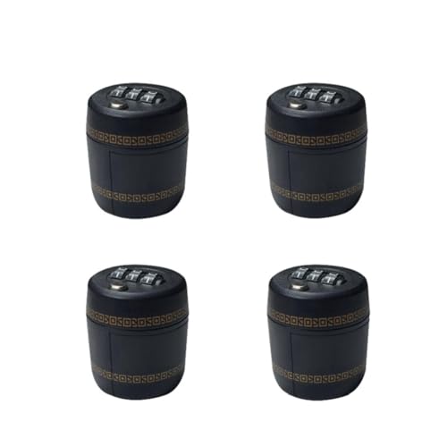 Fubdnefvo Kunststoff-Weinflaschenschloss, Geheimnis für Weinverschluss, Flaschenverschluss mit Passwort, Bar, Weinzubehör, Geschenke, Schwarz von Fubdnefvo