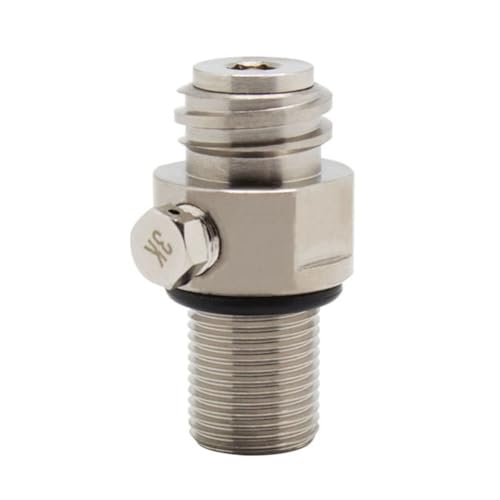 Fubdnefvo Soda-Flasche, Nachfüllbares CO2-Ventil, X 1,5-Eingang auf TR21-4-Ausgang für CO2-Karbonator-Zylindertank, Austauschbarer Adapter, Einfach zu Bedienen von Fubdnefvo