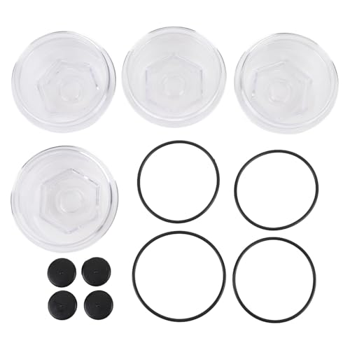 4 Set 4 Inch Trailer Hub Replacement Oil Cap Kit 183772 KIT Trailer Axle Plastic Cover Replacement for Dexter Axles von Fuchooky