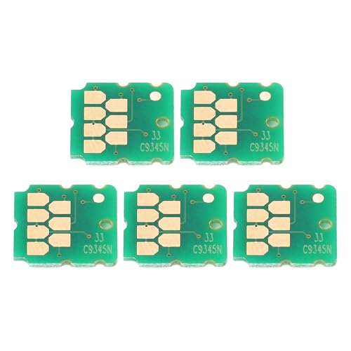 5PCS Wartungs box Chip Ersatz kompatibel mit Drucker EC-C7000 ST-C8000 WF-7310 Pro Abfall Tinte Tank Zähler Reset Chip von Fuchooky