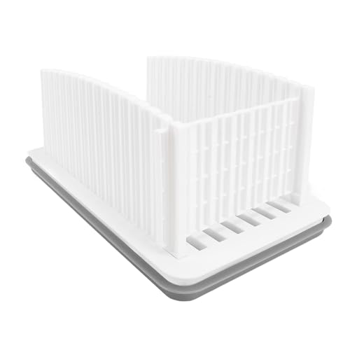 Bread Slicing Guide PP Plastic Detachable Bread Cutting Guide with Bottom Crumb Collection Tray Bread Slicing Guide PP Plastic Detachable Bread Cutting Guide with Bottom Crumb Collection Tray von Fuchooky