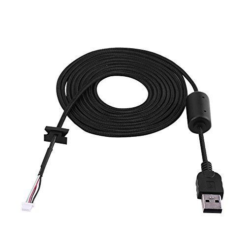 Ersatz-USB-Ladekabel für G9 G9X Gaming Maus 2Meter Hochleistungs-Computer Kabel mit Anti-Interferenz-Magnets chloss von Fuchooky