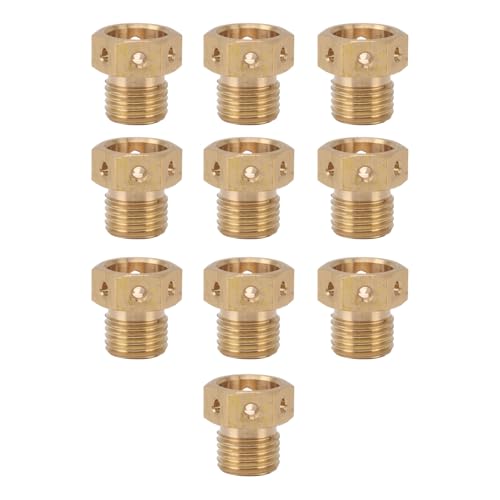 Fuchooky 10pcs Misting Düse Messing Mehrere Löcher Oxidation Robust Fine Misting Wasserdüsen für den Kühlsystem Gartenrasen (M14*1.5) von Fuchooky