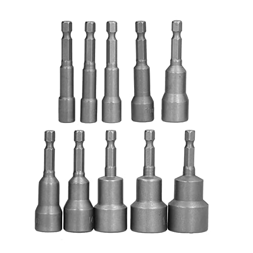 Fuchooky 10pcs Nuss -Treiber -Bohrmaschine Bit Set Hochhärte Impower Widerstand Verschleiß starker Magnetismus Nuss Setter Power Drill Bit Fuchooky 10pcs Nuss -Treiber -Bohrmaschine Bit Set Hochhärte Impower Widerstand Verschleiß starker Magnetismus Nuss Setter Power Drill Bit von Fuchooky