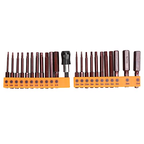 Fuchooky 23pcs Schraubendreher -Bit SEX 60mm S2 Red Hardware Tool Kit mit 2 Kopfbedeckungen Fuchooky 23pcs Schraubendreher -Bit SEX 60mm S2 Red Hardware Tool Kit mit 2 Kopfbedeckungen von Fuchooky
