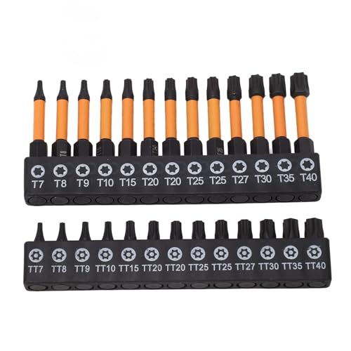 Fuchooky 26pcs Schraubendreher Bit Stern S2 Leichtmetallstahl 1/4in Sechskant Shank -Schraubendreher Bit für die Wartung Fuchooky 26pcs Schraubendreher Bit Stern S2 Leichtmetallstahl 1/4in Sechskant Shank -Schraubendreher Bit für die Wartung von Fuchooky