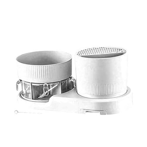 Fuchooky 360 Grad rotierender Küchen-Organizer, Messer-Utensil-Essstäbchen-Halter mit Drainage-Basis, multifunktion aler Aufstell-Ständer für Gewürze und Besteck (Weiß) von Fuchooky