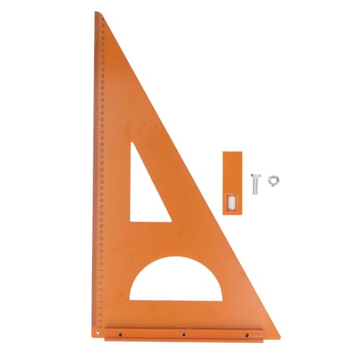 Fuchooky Carpenter Square Lurer 50 x 30 cm Kunststoffplatte 90 ° Rechte Winkel Dreieck Quadratisch Carpenter Tool von Fuchooky