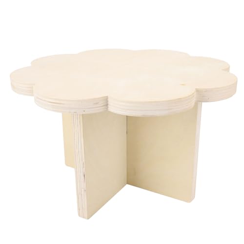 Fuchooky Massive Holzblumenform geformtes Picknicktisch faltbar tragbares Robustes süßes Design für Camping -Picknicks im Freien von Fuchooky