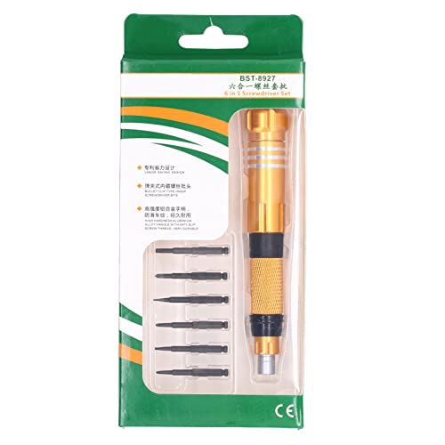 Fuchooky Reparaturschraubendreher Set Multifunktional Magnetstift -Schraubendreher mit 6pcs Bits Bt8927a von Fuchooky