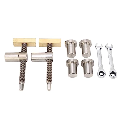 Fuchooky Woodworking Desktop Clip Set Einstellbares Edelstahl -Messing -Workbench Fast Fixed Clamp Fixture Tool (20mm) von Fuchooky