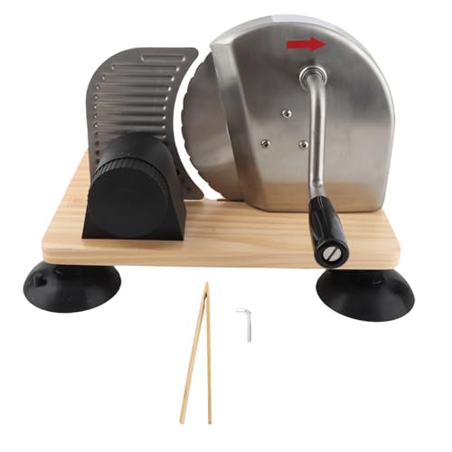 Handbuch einstellbarer Brotschneider mit Handkurbel, robuster Saugbasis, ergonomischem Griff für Heimbäckerei -Restaurant Deli, Schnittbrotkäse Fleisch Gemüse schneidet Handbuch einstellbarer Brotschneider mit Handkurbel, robuster Saugbasis, ergonomischem Griff für Heimbäckerei -Restaurant Deli, Schnittbrotkäse Fleisch Gemüse schneidet von Fuchooky