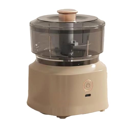 Schnurloses elektrisches Fleischhacker Mühle Mixer Multifunktional Küchenmaschine mit Edelstahlklingen für eine effiziente sichere Küchenvorbereitung (Dunkelbraun) von Fuchooky
