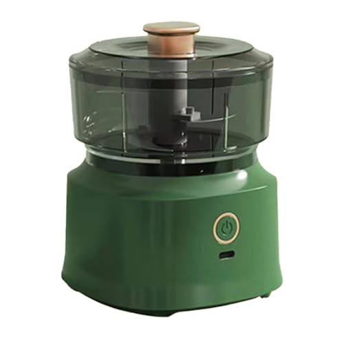 Schnurloses elektrisches Fleischhacker Mühle Mixer Multifunktional Küchenmaschine mit Edelstahlklingen für eine effiziente sichere Küchenvorbereitung (Hellgrün) von Fuchooky