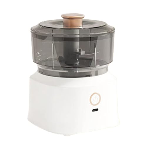 Schnurloses elektrisches Fleischhacker Mühle Mixer Multifunktional Küchenmaschine mit Edelstahlklingen für eine effiziente sichere Küchenvorbereitung (Weiß) von Fuchooky