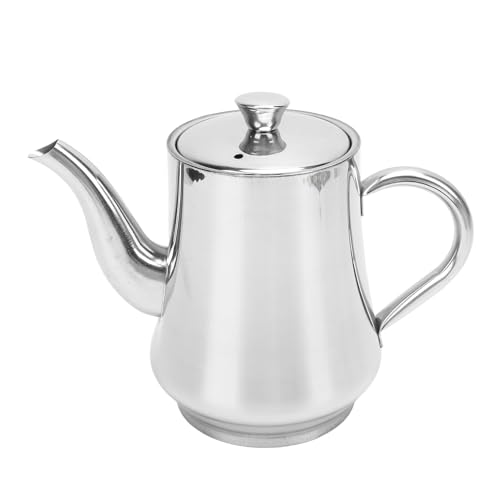 Stainless Steel Oil Pot with Mesh Strainer Thickened Leakproof Oil Strainer Pot Cooking Oil Keeper for Kitchen (24OZ) von Fuchooky
