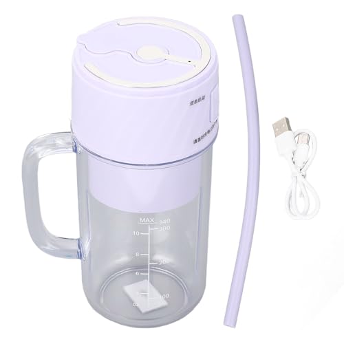 Tragbarer Mixer Multifunktional effizient wiederaufladbare 10 Blätter tragbare Saftbecher für Smoothies Sauces Säfte Proteinpulverpüree (Purple) von Fuchooky